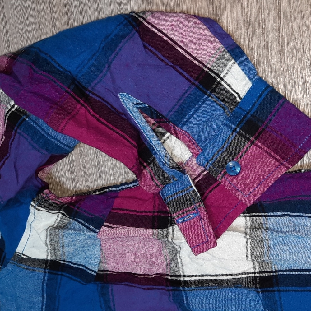 Terra & Sky women's flannel shirt size 1x (16w-18w) - Picture 4 of 7